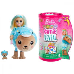 Mattel Păpușa Barbie Cutie dezvăluie că este un ursuleț Chelsea cu delfin (HRK30) - vexio Papusa