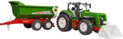 BRUDER Roadmax tractor with front loader and tipping trailer (03452) Figurina