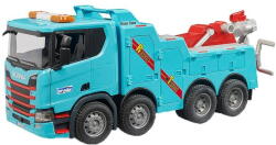 BRUDER Scania Super 560R recovery and towing truck with light and sound module (03553) Figurina