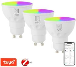 Immax NEO GU10 4, 8W RGB+CCT színes és fehér, Zigbee - 3db (07777C)