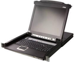 ATEN Switch KVM ATEN Aten CL5708M 8-Port PS/2-USB VGA 17" LCD KVM Switch with Daisy-Chain Port and USB Peripheral Support (CL5708M-ATA-AG)