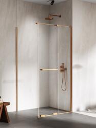 NEW TRENDY Smart cabină de duș 120x100 cm dreptunghiular cupru periat/sticlă transparentă EXK-7714 (EXK7714)