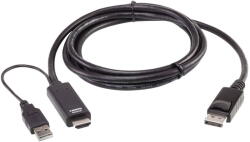 ATEN Switch KVM ATEN Aten 2L-7D02HDP True 4K 1.8M HDMI to DisplayPort Cable (2L-7D02HDP)