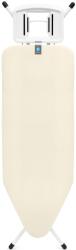 Brabantia Vasalódeszka 1240X450 mm - C Méret, Fix Vasalótámasz, D=22 mm Fehér Váz, Ekrü Huzat - 238840 Vasalódeszka