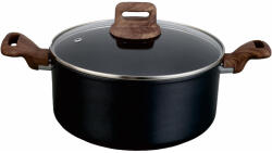 Voltz Oala cu capac Oliver Voltz Paris OV54418F24D, 6.5 L, 24x15 cm, Acoperire antiaderenta, Senzor de caldură, Inductie, Negru (OV54418F24D)