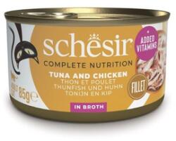 Schesir Tonhal csirkével és rizzsel, macskáknak készült húslevesben 85 g