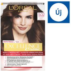 L'Oréal ĽOréal Paris Excellence 5 . 02 Irizáló világosbarna, 72 ml + 48 ml + 12 ml + 60 ml