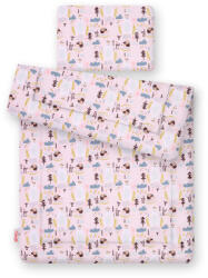 BabyLion Prémium 2 Részes Ágyneműszett 100x135 - Rózsaszín Alapon Sünik