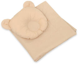 BabyLion Prémium Maci 2 Részes Ágyneműszett - Bézs - fizz