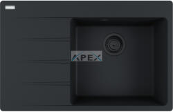 Franke Centro CNG 611-78 A balos Black collection matt fekete gránit mosogatótálca távvezérlővel (114.0658. 593)