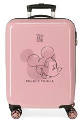  Luxus gyermek ABS utazótáska MICKEY MOUSE Outline rózsaszín, 55x38x20cm, 34L, 3471721