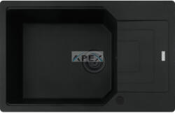 Franke Urban UBG 611-78 XL Black collection matt fekete gránit mosogatótálca távvezérlővel (114.0682. 737)