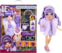 MGA Entertainment Păpușă cu cristale creative Rainbow High, violetă (121404-EUC) - pcone Papusa