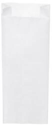 WIMEX Pungă de hârtie cu clin lateral alb 15+7 x 42 cm `3kg` [1000 buc]