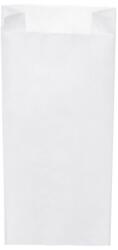 WIMEX Pungă de hârtie cu clin lateral alb 20+7 x 45 cm `5kg` [1000 buc]