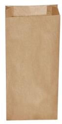 WIMEX Pungă de hârtie cu clin lateral maro 15+7 x 35 cm `2.5kg` [500 buc]
