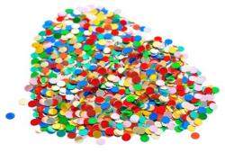 WIMEX Amestec de confetti colorate din hârtie Ø8mm 100g [1 pachet]