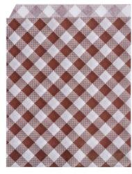 WIMEX Pungă de hârtie Karo 19 x 14 cm pentru burger/kebap [500 buc]