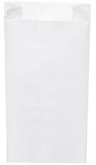 WIMEX Pungă de hârtie cu clin lateral alb 12+5 x 24 cm `1kg` [1000 buc]