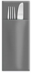 Compatible Șervețele (PAP-Airlaid FSC Mix) CutleryStar PREMIUM gri 40 x 32 cm [50 buc]