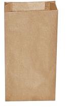 WIMEX Pungă de hârtie cu clin lateral maro 10+5 x 22 cm `0.5kg` [500 buc]
