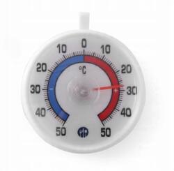 HENDI Tárcsás hőmérő hűtőszekrényekhez, -50°C-tól 50°C-ig, fehér (271124)