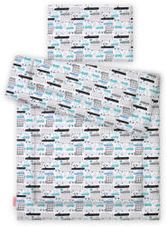 BabyLion Prémium 2 Részes Ágyneműszett 100x135 - Türkiz Autók