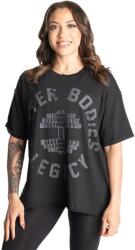 Better Bodies - Legacy Oversized Tee - Női Póló - Mosott Fekete