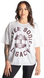 Better Bodies - Legacy Oversized Tee - Női Póló - Fehér/bordó