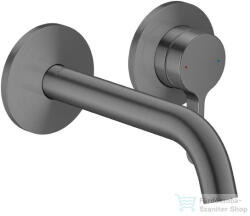 Hansgrohe AXOR ONE falsík alatti mosdó csaptelep 16 cm-es kifolyóval, szálcsiszolt fekete króm 48170340 (48170340)