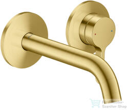 Hansgrohe AXOR ONE falsík alatti mosdó csaptelep 16 cm-es kifolyóval, szálcsiszolt sárgaréz 48170950 (48170950)