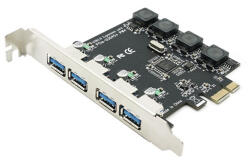 BLACKBIRD PCI-E Bővítőkártya 4xUSB 3.0 (BH1295)