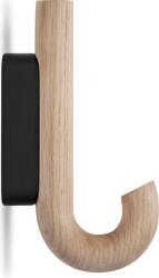 Gejst Cârlig de perete, 13, 3 cm, negru, stejar deschis (10242) Agatator cuier