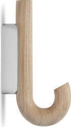 Gejst Cârlig de perete, 13, 3 cm, crom, stejar deschis (10241) Agatator cuier
