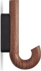 Gejst Cârlig de perete, 13, 3 cm, negru, lemn de nuc (10248) Agatator cuier