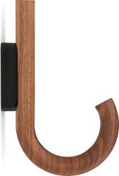 Gejst Cârlig de perete, 19 cm, negru, nuc (10238) Agatator cuier