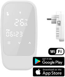 WENTOREX Control PT-2 WiFi univerzális konnektoros szobatermosztát szobahőmérséklet érzékelővel (10A) - kazanexpressz