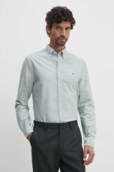 Tommy Hilfiger pamut ing férfi, legombolt galléros, zöld, regular, MW0MW35774 - zöld XXL