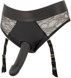 You2Toys - felcsatolható dildó alsóval (fekete) - sexshopcenter