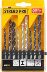 Strend Pro Fúrókészlet Strend Pro MS500 9 részes, fém - fa - tégla (420609)
