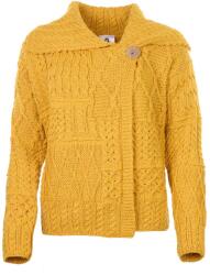 Vlnka Merino női gombos pulóver gyapjúpulóver, sötétkék ruházat méretei XXL