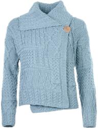 Vlnka Merino női gombos gyapjúpulóver, világoskék ruházat méretei XXL