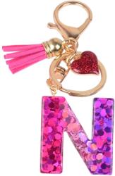 HARAHU Ábécé kulcstartó - N/Rózsaszín/Szív KP37984