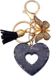HARAHU Heart kulcstartó - Fekete KP37994