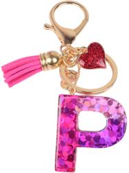 HARAHU Ábécé kulcstartó - P/Rózsaszín/Szív KP37986