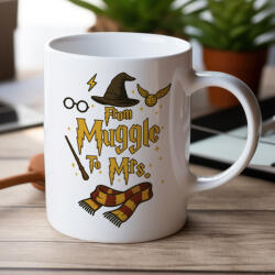 Partikellékek From Muggle To Mrs. lánybúcsú bögre ÚJ DESIGN