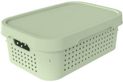 Elif Plastik Tároló doboz tetővel zöld szám: 11L