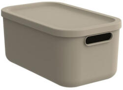 Rotho Tároló doboz tetővel 12l ALBULA Szín: Cappuccino