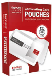 FORNAX Lamináló fólia 54x86mm, 125 micron 100 db/doboz, Fornax (000002503)