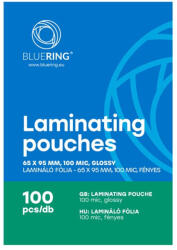 BLUERING Lamináló fólia 65x95mm, 100 micron 100 db/doboz, Bluering® (LAMM6595100MIC) - bestoffice